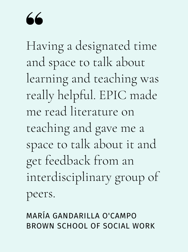 Maria O'Campo Quote about EPIC