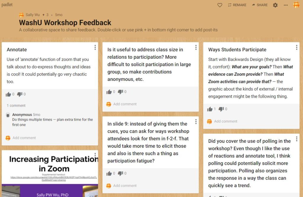 Padlet - Center for Teaching and Learning
