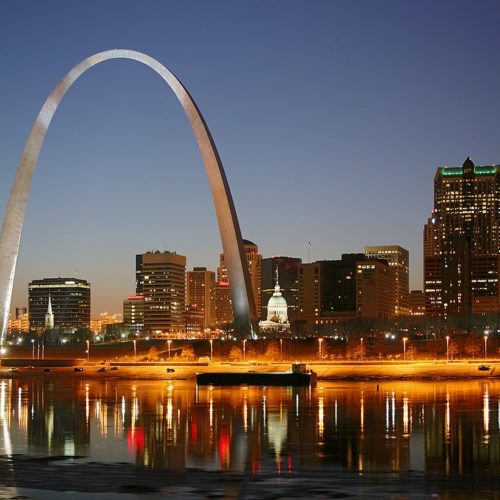 St. Louis at night