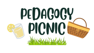 Logo saying "Pedagogy picnic"