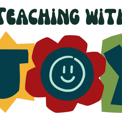 Logo saying "Teaching with Joy"