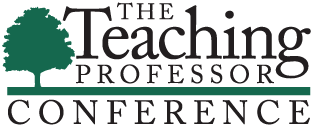 The Teaching Professor Conference logo, consisting of the name of the conference next to the silhouette of a green tree