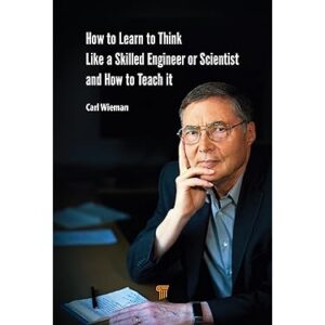 Cover of a black book with a man wearing glasses resting his hand on his face